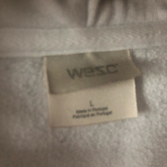 WESC logo hoodie in white size L - Picture 2 of 3